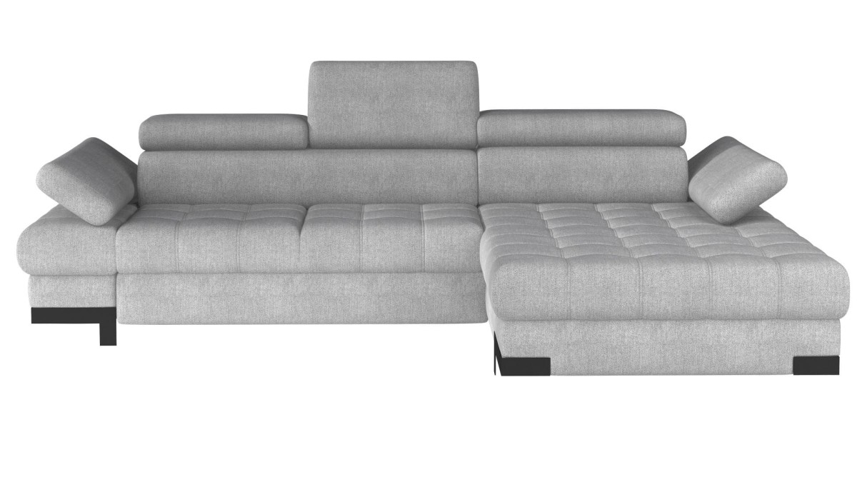 Narożnik SELVA mini Prawy do Salonu  Regulowany zagłówek pojemnik na pościel Funkcja Spania regulowane podłokietniki Nowoczesny Loft.jpg