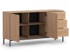 QUERTY K2D3SZ Komoda Środek 3 Szuflady 2 Drzwi 150 cm Do Salonu Pokoju LOFT.jpg