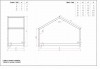 Łóżko Domek Dla Dzieci ALICJA Drewniane Sosnowe Drewno Iglaste Sosna Naturalne Klasyczny Domek Dla Dziecka Rysunek Techniczny Wymiary.jpg