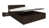 Łóżko PENELOPA P09 Z Pojemnikiem 180 x 200 cm Kasztan Wenge