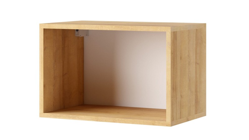 PÓŁKA WISZĄCA PRESTIŻ Stojąca Nóżki Uniwersalna do Salonu Pokoju Meblościanka 50 cm dąb złoty.jpg