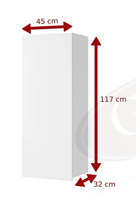 Szafka PRESTIŻ Wisząca Czarna POŁYSK Czarny Pion Do Salonu Pokoju Meblościanka Nowoczesna C WISZ PION-1.jpg