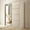 Szafa Przesuwna PAKO Szerokość 200 cm Biała + front Biały Lustro Dwudrzwiowa 2-drzwi Do Sypialni Pokoju Salonu Garderoba Duża.jpg