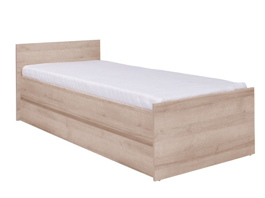 Łóżko COSMO C15 Powierzchnia Spania 90 x 200 cm Młodzieżowe Do Pokoju Dziecka Jednoosobowe Drewniany Stelaż Nowoczesne - dąb sonoma.jpg
