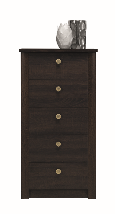 Komoda FINEZJA F 7 Wąska Szerokość 55 cm Wysokość 105 cm 5-Szuflad Do Sypialni Salonu Pokoju Dąb Sonoma Czekolada Tradycyjna Klasyczna Nowoczesna Uniwersalna Pojemna Wysoka m.png