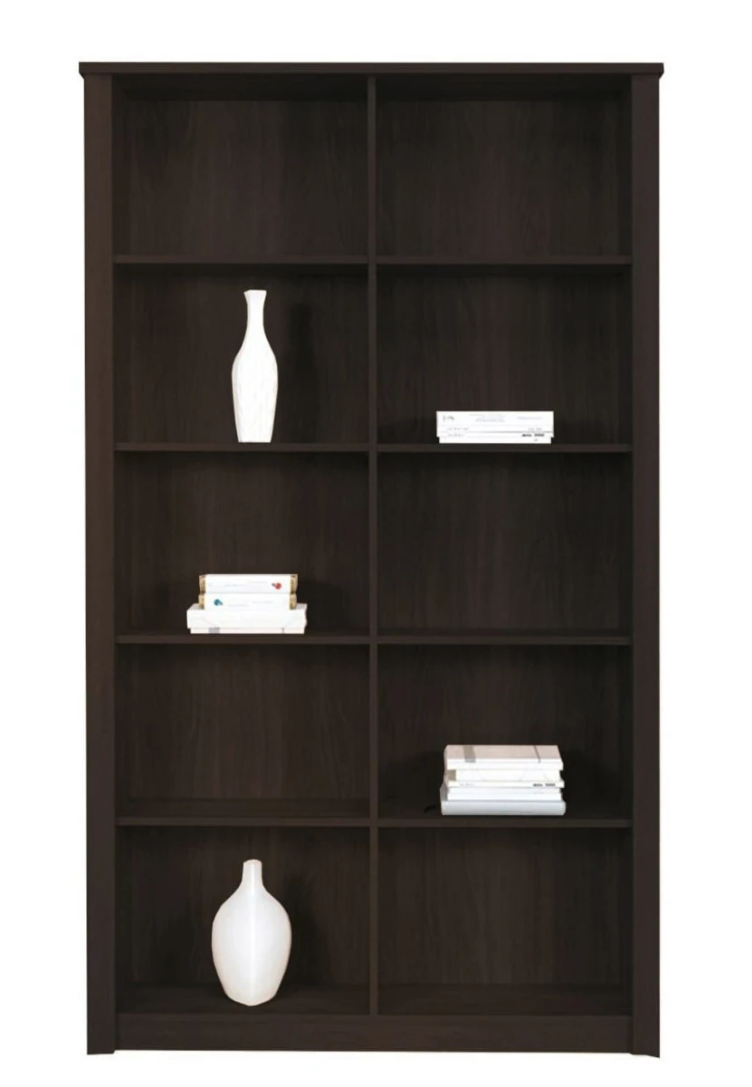 Regał FINEZJA F 8 Szeroki Szerokość 120 cm Wysokość 202 Wysoki Do Salonu Pokoju Otwarty Dzielony Na Książki Nowoczesny Klasyczny Tradycyjny Dąb Sonoma Czekolada