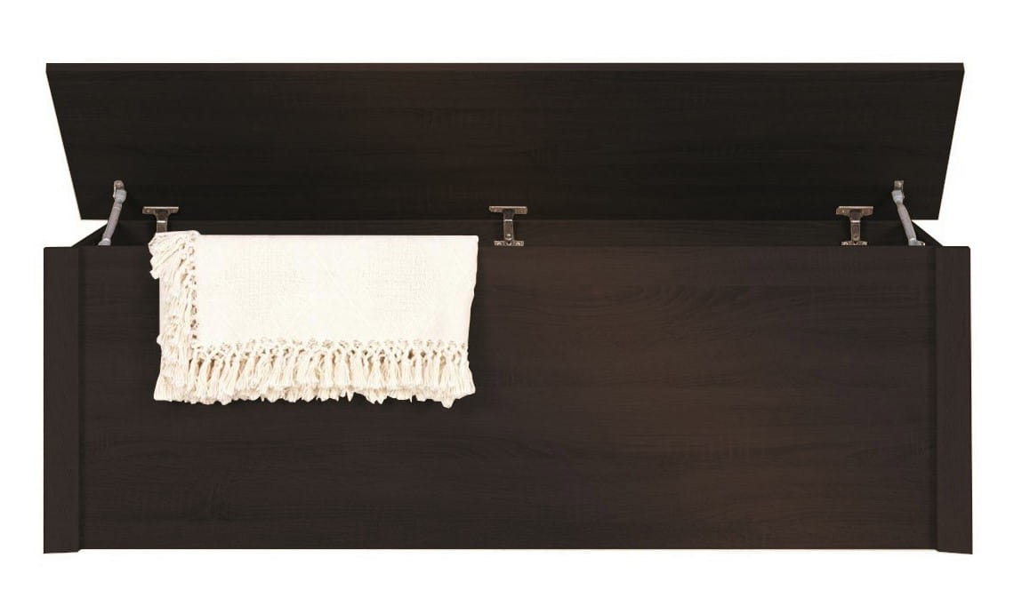 Skrzynia FINEZJA F 19 na Ubrania Szeroka 150 cm Dąb Sonoma Czekolada Do Sypialni Pokokju