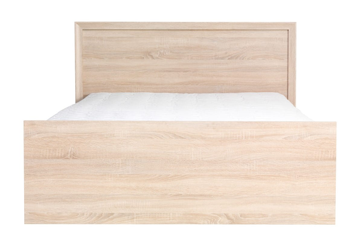Łóżko FINEZJA F 10 Do Sypialni Powierzchnia Spania 140 x 200 cm Dąb Sonoma Czekolada Tradycyjne Klasyczne Nowoczesne z Szufladą Pojemnik Na Pościel Front.jpg