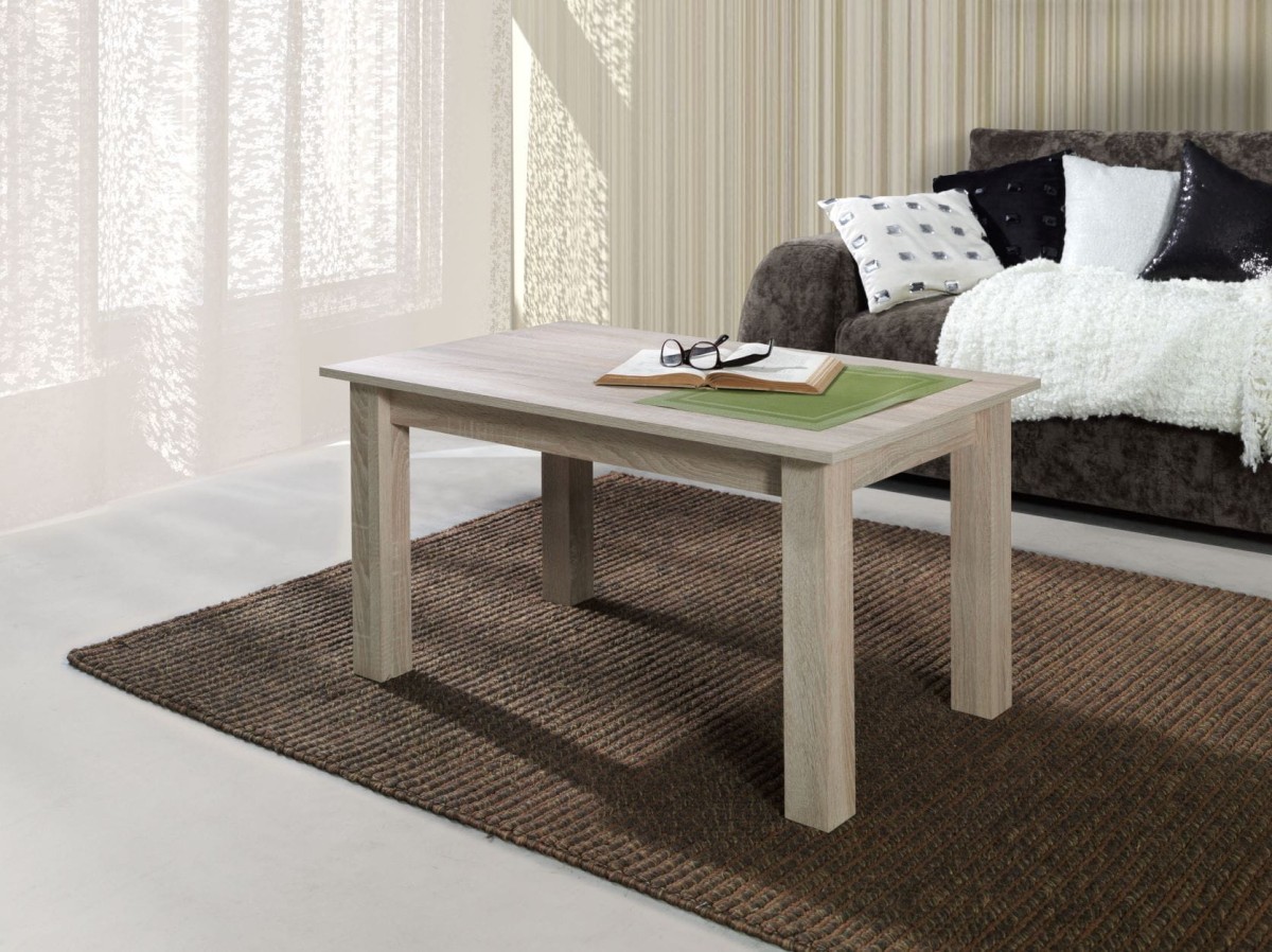 T 32 - dab sonoma Stolik Kawowy T 32 Do Salonu Nowoczesny Dąb Sonoma Ława Pokoju Poczekalni Gabinetu Prostokątny Prosty Szerokość 102 Wysokość 62 cm.jpg