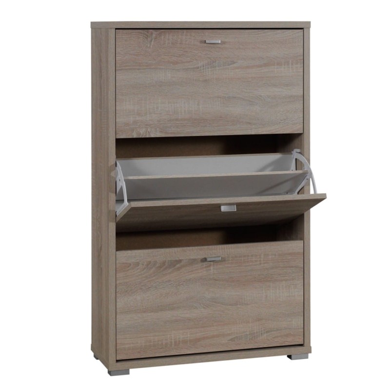 a03 - środek Szafka na buty ANTER A03 Biała Garderoba do Przedpokoju Dwa Poziomy Koszyki .jpg