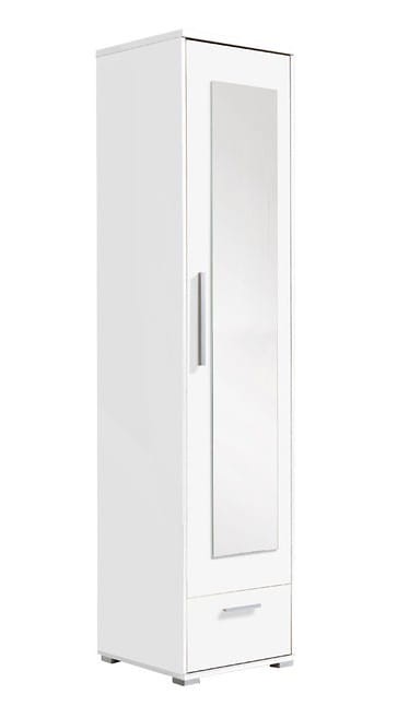 H01 Szafa Słupek Lustro Drążek Szuflada Półka Uniwersalna Otwieranie Garderoba Przedpokój - bialy.jpg