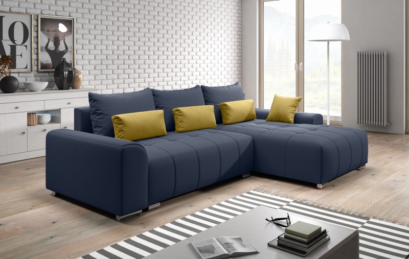 NAROŻNIK ASTON Uniwersalny Niebieski Granatowy w tkaninie Metro 77 poduszki 45.jpg