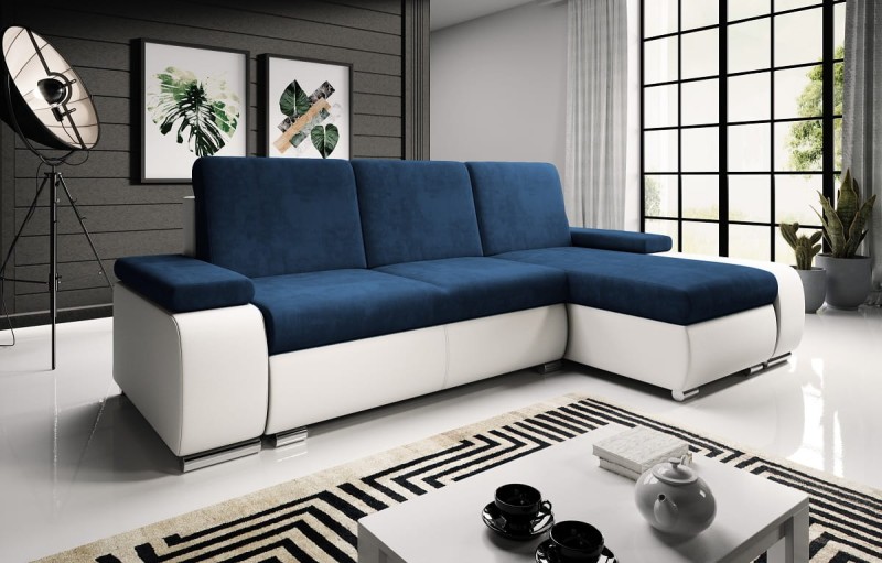 NAROŻNIK LATE  Madryt biały Kronos 09 Granatowy Niebieski.jpg