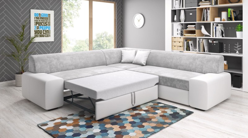 Narożnik PIRES Maxi Nowoczesny Uniwersalny Duży Z funkcja Spania Szuflada Monolith 84 Madryt 120 funkcja (1).jpg