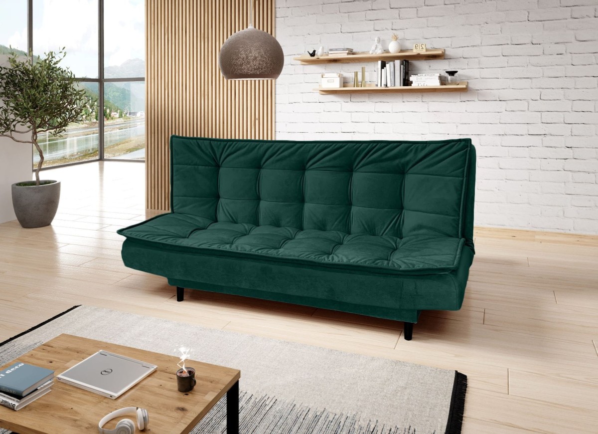 Wersalka Sofa Kanapa LORA Nowoczesna Tkanina Monolith 37 Butelkowa Zieleń.jpg