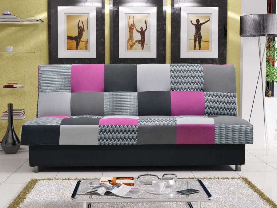 Wersalka Zigzak MIXFIOLETOWY