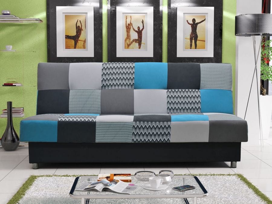 Wersalka Zigzak MIXNIEBIESKI