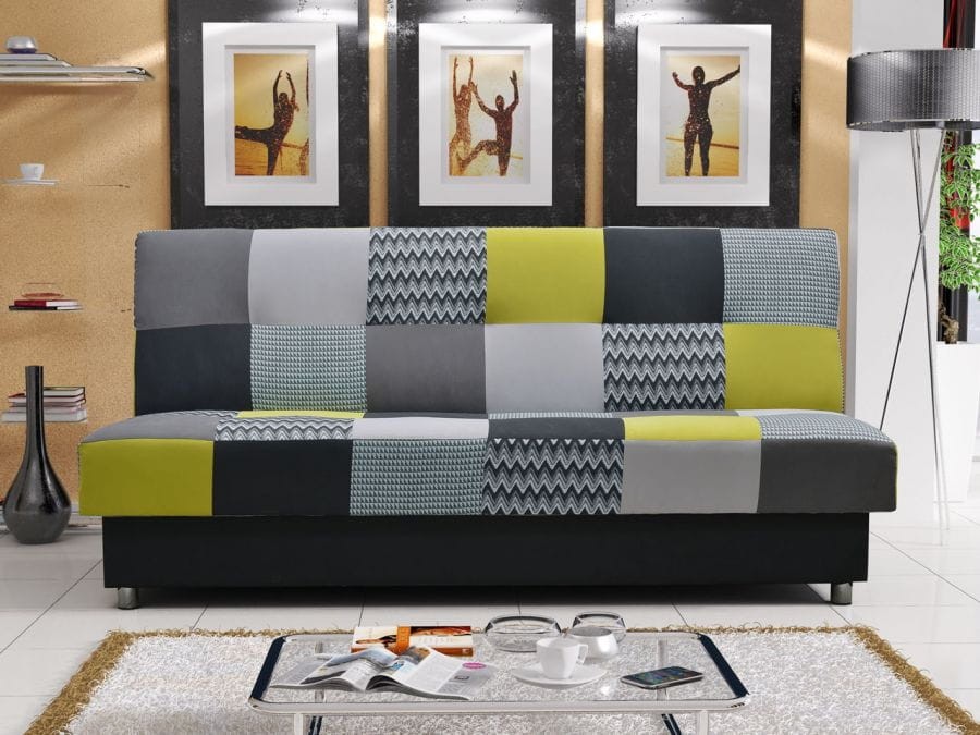 Wersalka Zigzak MIXZIELONY