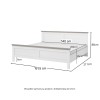 Łóżko EVORA Powierzchnia Spania 140 x 200 cm Zielone Dąb Lefkas Do Sypialni Nowoczesne Helvetia b Wymiary 247DJU31-32_4z.jpg