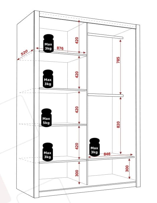 BO SZAFA 180 z lustrem biała BONO Wymiary Środek.jpg