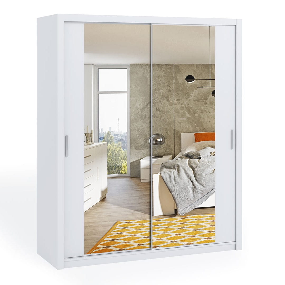 BO SZAFA 180 z lustrem biała BONO do sypialni drążek półki.jpg