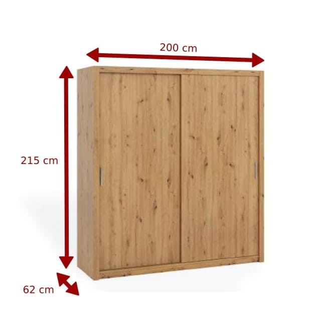 BO SZAFA 200  biała BONO do sypialni Garderoba drążek półki wymiary.jpg