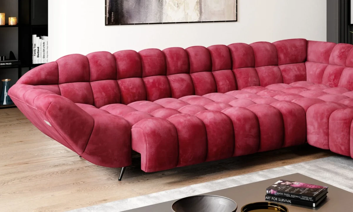 Narożnik Gappa Tkanina Monolith 59 funkcja Styl LOFT Nowoczesny Elektrycznie Wysuwane Siedzisko.webp