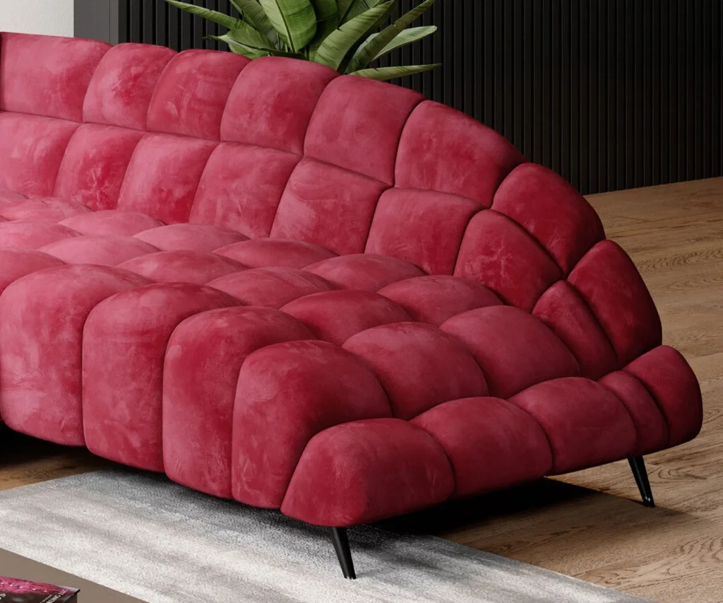 Narożnik Gappa Tkanina Monolith 59 Pik Styl LOFT Nowoczesny Nóżki.webp