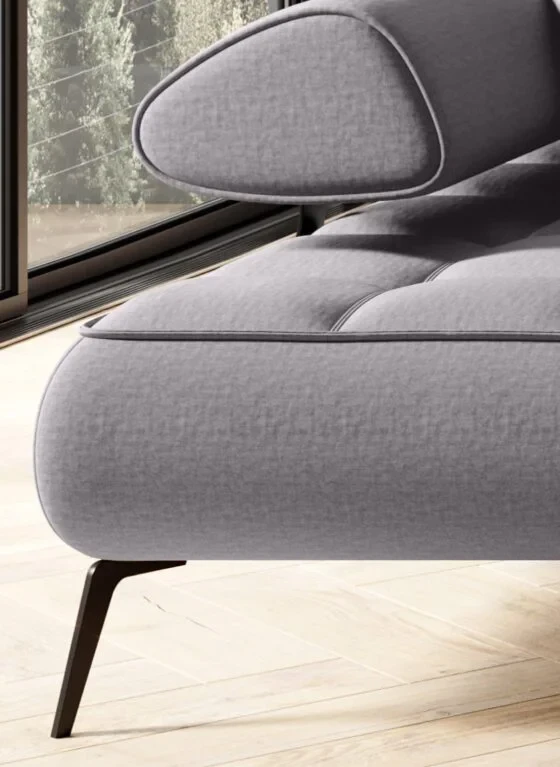 Narożnik Seledo XL Tkanina Vogue 14 funkcja Elektryczna Regulacja Głębokości Siedziska Nowość Wersal LOFT Detale Nóżki Oparcie.webp