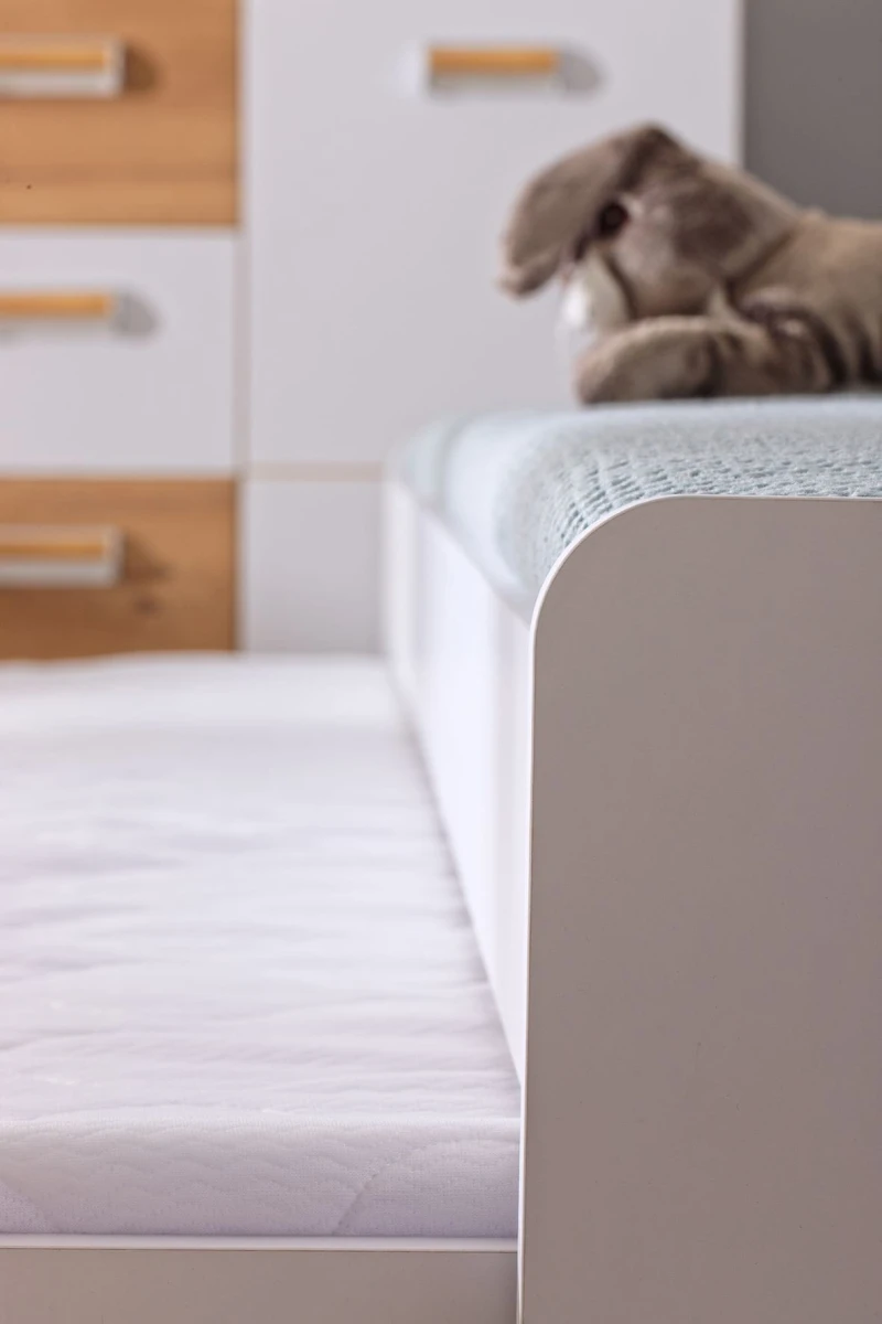 Detale Szczegóły Łóżko Lorento  Do Pokoju Dziecka Młodzieżowe Biały .jpg