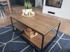 Stolik kawowy Kornel 5 styl industrialny loft metalowy półka blat Dąb CRAFT ZŁOTY KRAFT Ława do Salonu.jpg