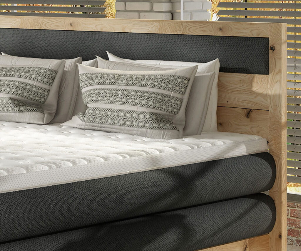 Łóżko DIORI Kontynentalne Tapicerowane Rama Naturalny Dąb Do Sypialni Pojemnik Na Pościel BOXSPRING MASSIVE WOOD WERSAL Detale.jpg