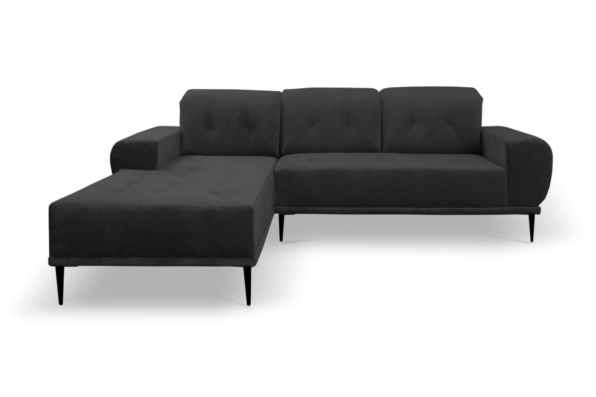 Narożnik RAPALLO Tkanina Tiffany 19 Grafitowy Do Salonu Styl LOFT.jpg