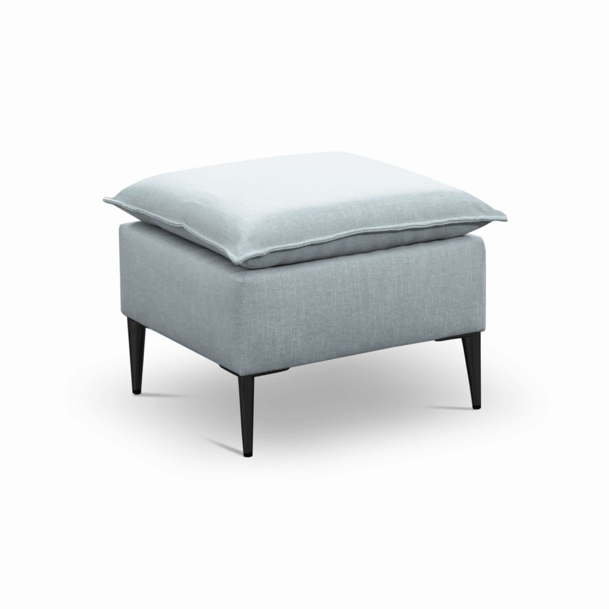 pufa_2_terra15_czarne_nogi Loft Nóżki Wysokie Czarne złote srebrne Pufa BREGI Niebieska Błekitna.jpg