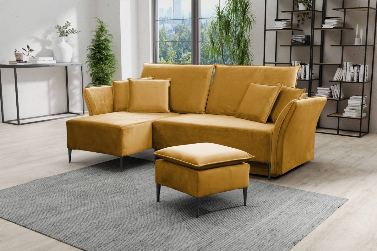 tiffany 8 Narożnik BREGI Nowoczesny styl loft boho funkcja spania pojemnik na pościel  czarne złote srebrne wysokie nogi poduszki.jpg