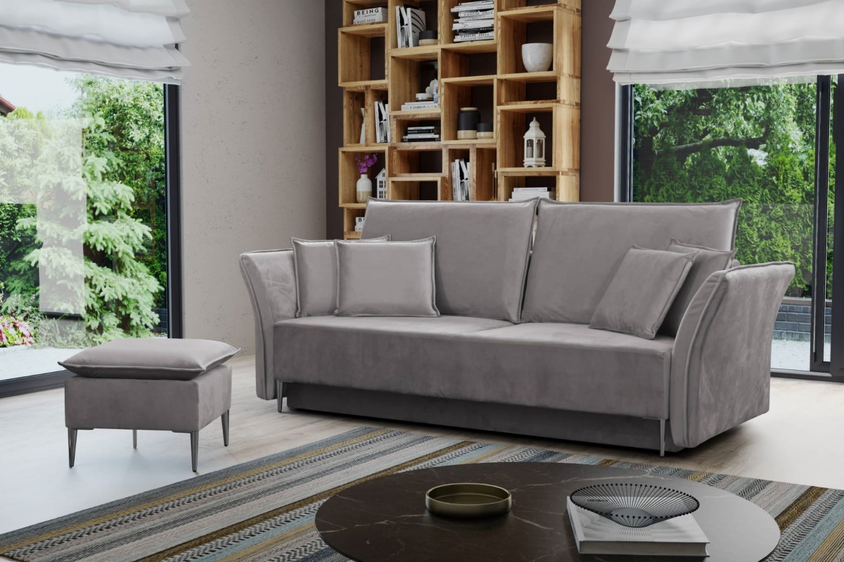 Sofa BREGI do pokoju salonu poduszki funkcj spania pojemnik na posciel ny 15 srebrne nogi.jpg