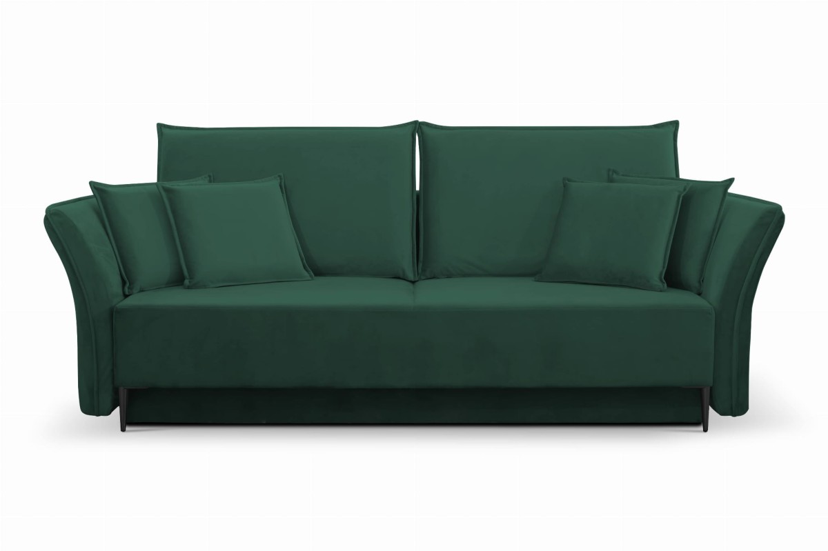 Sofa BREGI do pokoju salonu poduszki funkcj spania pojemnik na posciel tiffany 10 czarne nozki przód.jpg