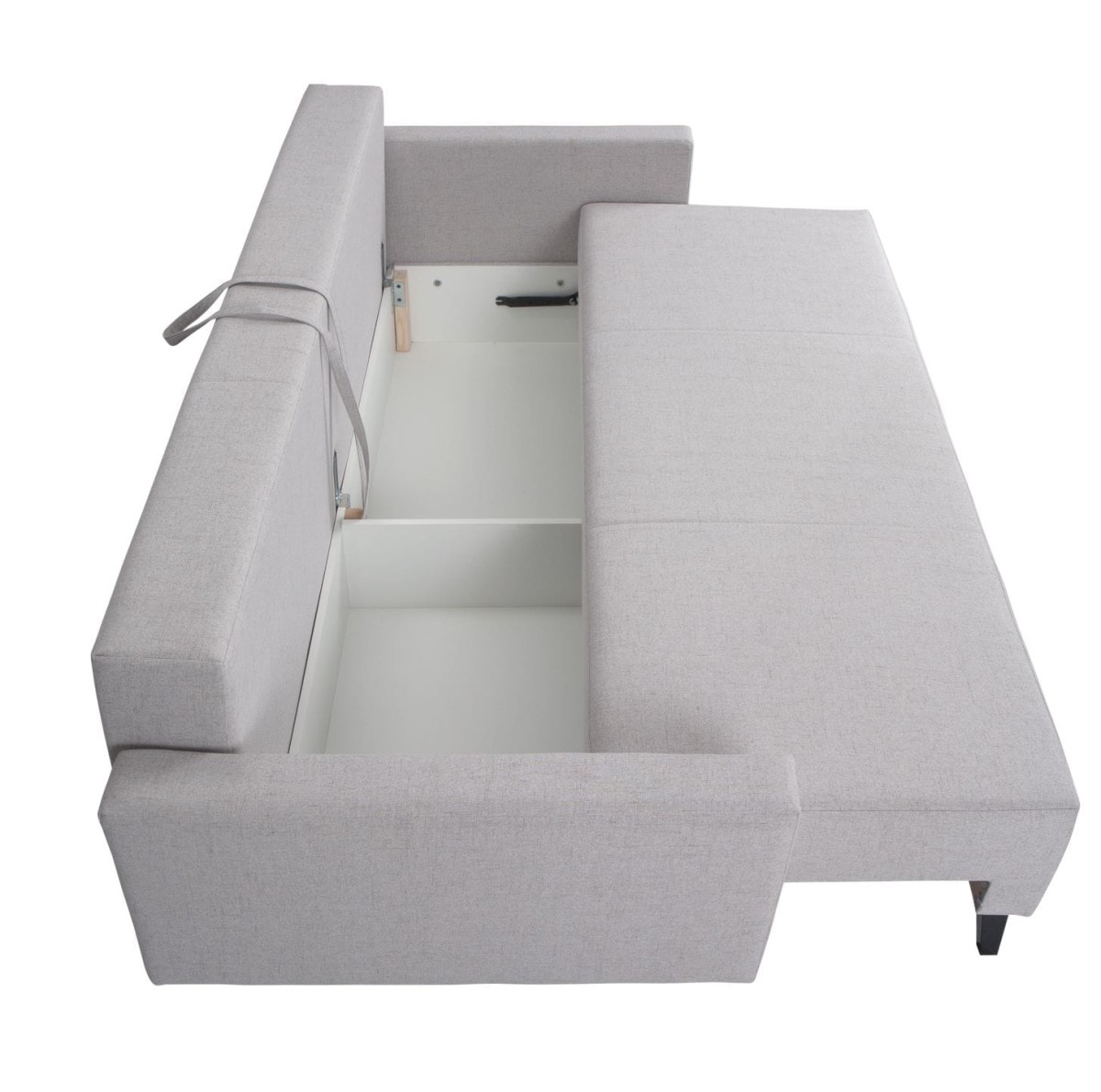 SOFA OVIEDO Tkanina AURA SZARA Kanapa Do Salonu Pokoju Pojemnik na Pościel.jpg