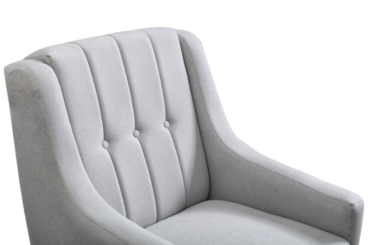 FOTEL PLATON Tkanina CALDO 16 Szary Nóżki Drewniane Buk 12 cm Do Salonu Pokoju Detale.jpg