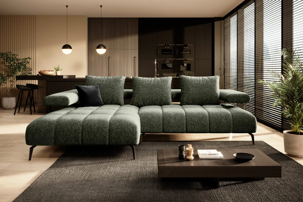 Narożnik Magnetic Mini Tkanina Luisiano 06 Do Salonu Pokoju Elektrycznie Wysuwane Siedzisko Nowość Wersal Styl LOFT.webp