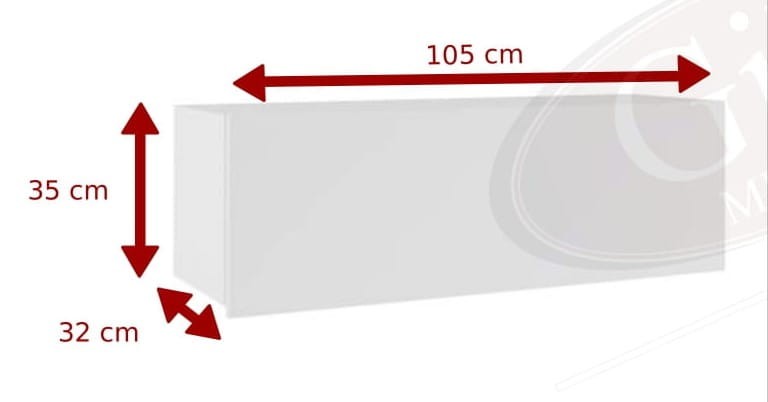 Półka PRESTIŻ Wisząca Szerokość 105 cm POŁYSK Biały Czarny Dąb Złoty Do Pokoju Salonu Meblościanka Nowoczesna  C PÓŁKA WISZ-1.jpg