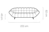 Sofa Gappa Tkanina Monolith 02 Jasny Krem Beżowa Nowoczesna Do Salonu Pokoju Biura Poczekalni Styl LOFT PIK Wersal Wymiary Wysokość.webp