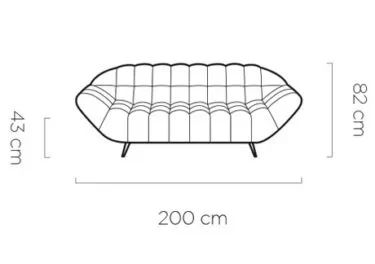 Sofa Gappa Tkanina Monolith 02 2 osobowa Jasny Krem Beżowa Nowoczesna Do Salonu Pokoju Biura Poczekalni Styl LOFT PIK Wersal Wymiary Wysokość.webp