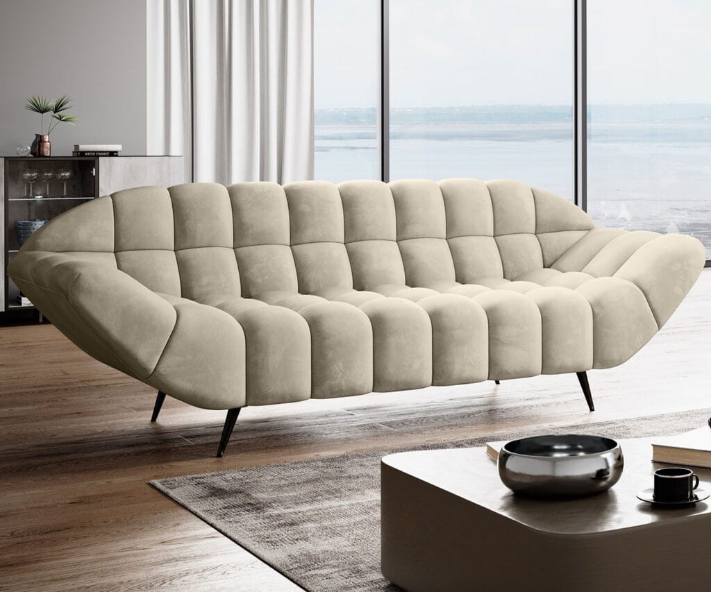 Sofa Gappa Tkanina Monolith 02 2 Osobowa Jasny Krem Beżowa Nowoczesna Do Salonu Pokoju Biura Poczekalni Styl LOFT PIK Wersal Detale Siedzisko.jpg