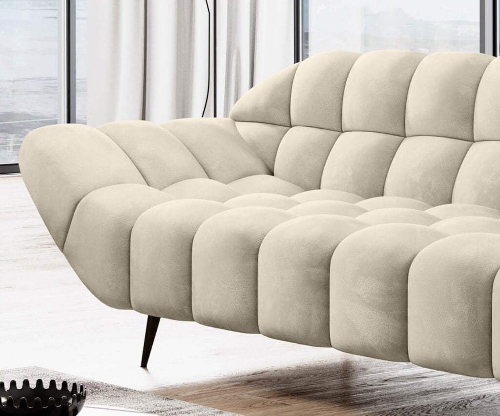 Sofa Gappa Tkanina Monolith 02 Jasny Krem Beżowa Nowoczesna Do Salonu Pokoju Biura Poczekalni Styl LOFT PIK Wersal Detale Siedzisko z.jpg