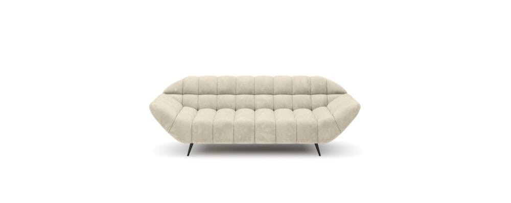 Sofa Gappa Tkanina Monolith 02 Jasny Krem Beżowa Nowoczesna Do Salonu Pokoju Biura Poczekalni Styl LOFT PIK Wersal Biała.jpg
