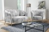 Sofa Fotel Kanapa ADRIA Muszelka Tkanina Eureka 2132 Nowoczesny Szary Siwy Welur Velvet Złote Wysokie Metalowe Nogi Do Gabinetu Salonu Studia Urody Biura Welur Welvet.jpg