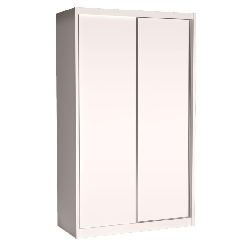 Szafa Przesuwna MIKI Wysoka 240 cm Szerokość 143 cm Głębokość 67 cm Dwudrzwiowa Szuflady Półki Drążek Biała Biel Alpejska.jpg