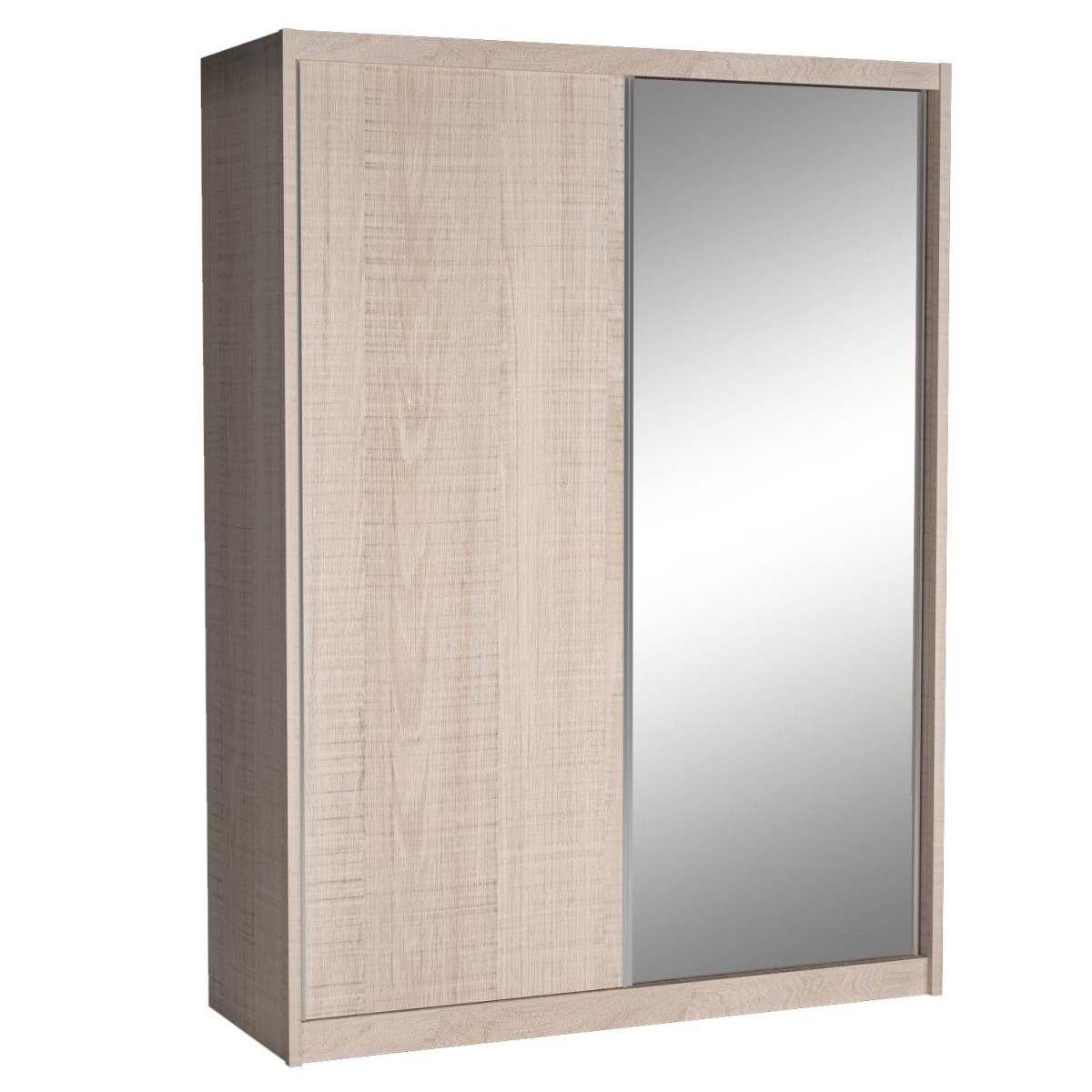 Szafa Przesuwna MIKI Wysoka 240 cm Szerokość 180 cm Głębokość 67 cm Dwudrzwiowa Szuflady Półki Drążek SANTANA Lustro.jpg