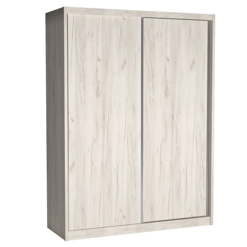 Szafa Przesuwna MIKI Wysoka 240 cm Szerokość 180 cm Głębokość 67 cm Dwudrzwiowa Szuflady Półki Drążek KRAFT BIAŁY.jpg